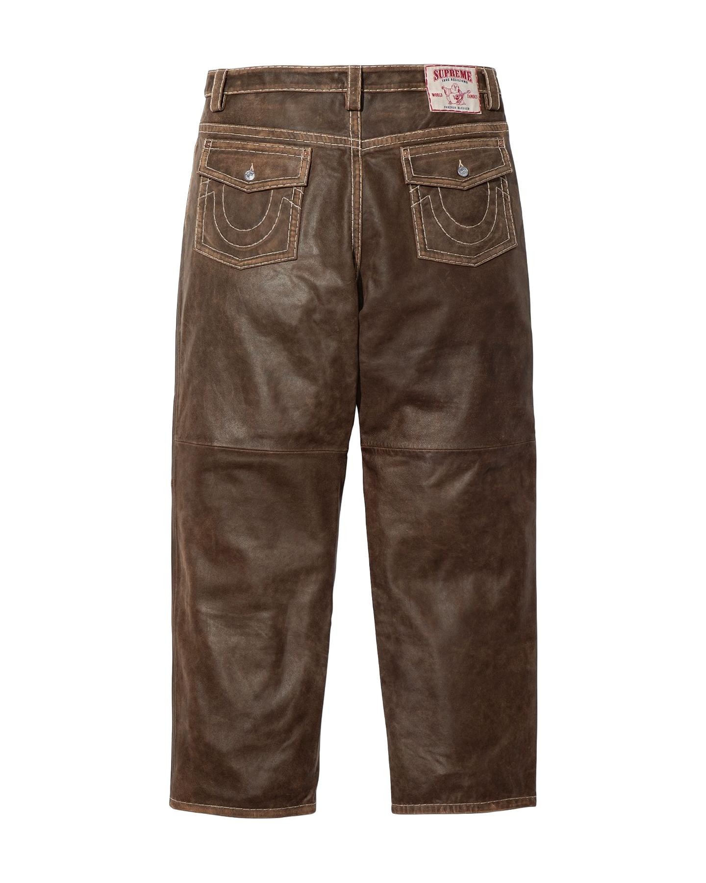 Supreme®/True Religion® Loose Fit Leather Pant view 4